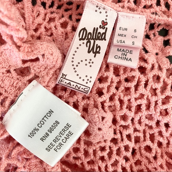 Boho Festival Crochet Lace Top Bundle X 3 SZ S/M - Picture 8 of 16